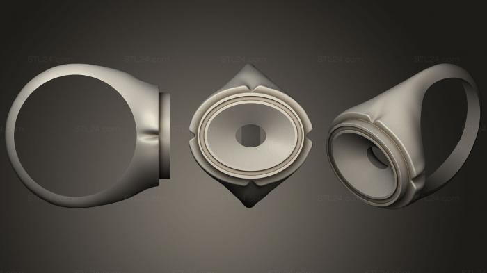 Jewelry rings (oval ring, JVLRP_0468) 3D models for cnc